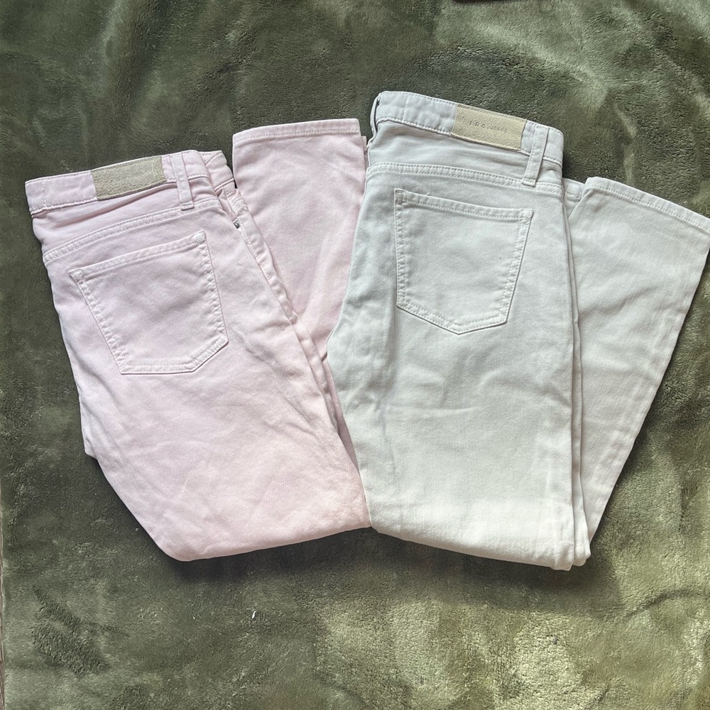 IRO Bundle of Two Pink White Denim Jean Pants 30”